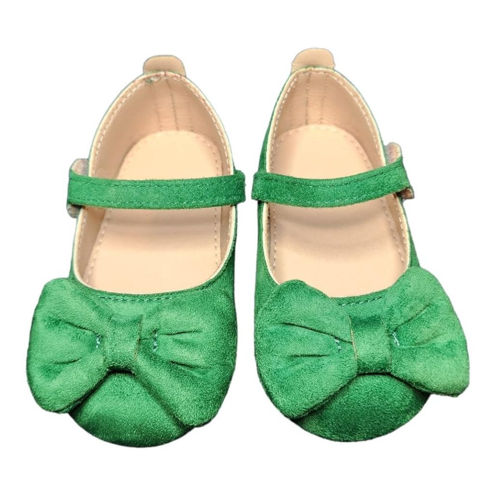 Baby Girl toddler Green Dress Shoes size EUR 21 (US 5.5)